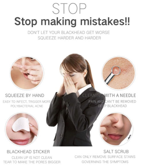 Glownova Electric Blackhead Suction Device Facial Acne Suction Blackhead Pore Cleansing Beauty Device